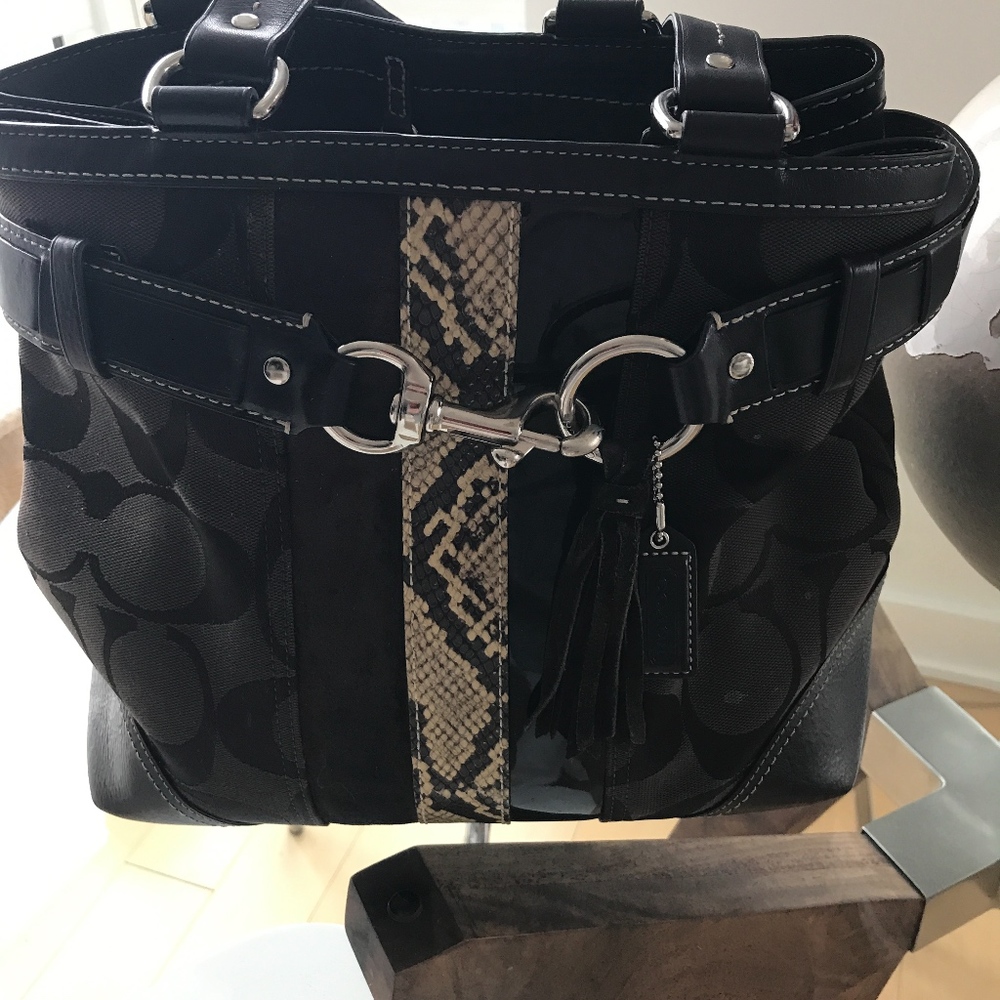 Coach Flagship Vintage Satchel w/snakeskin